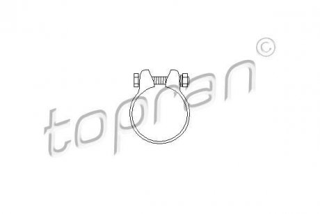 Соединительные элементы системы выпуска TOPRAN / HANS PRIES 102750 (фото 1)