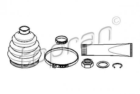 Пильовик привідного валу (набір) TOPRAN / HANS PRIES 102816