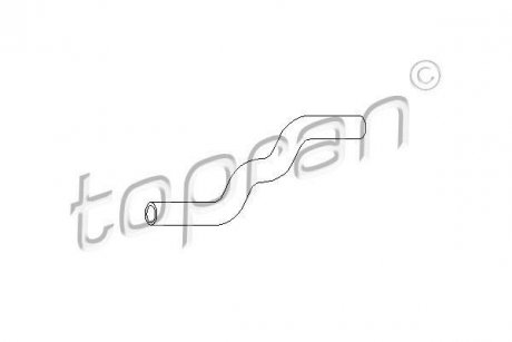 Патрубок радіатора пічки TOPRAN / HANS PRIES 102873 (фото 1)
