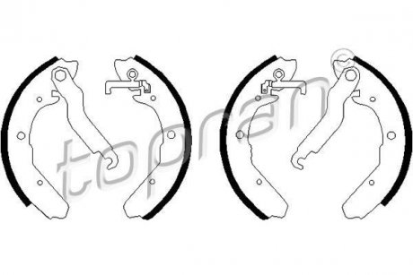 Гальмівні колодки (набір) TOPRAN / HANS PRIES 103289