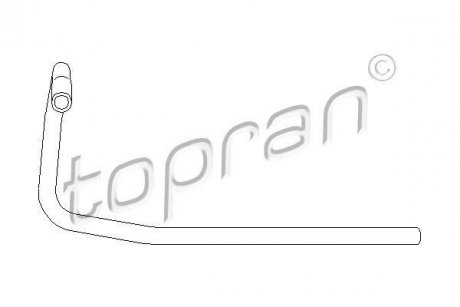 Шланг радиатора TOPRAN / HANS PRIES 104 132 (фото 1)
