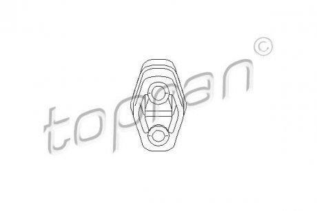 Кронштейн, глушитель TOPRAN / HANS PRIES 104402