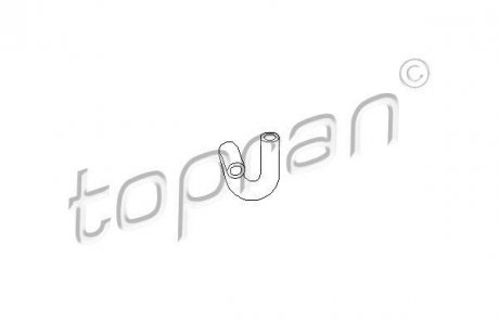 Шланг радиатора TOPRAN / HANS PRIES 107 304 (фото 1)