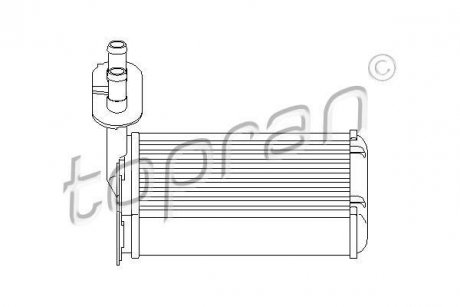 Радіатор пічки TOPRAN / HANS PRIES 108613 (фото 1)