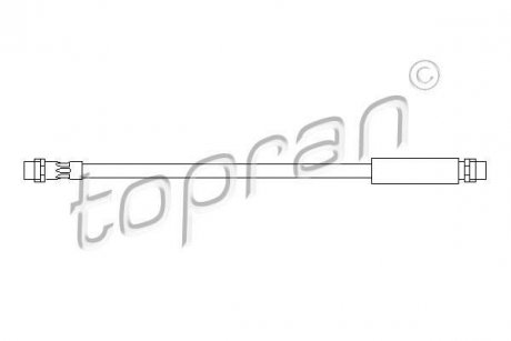 Шланг тормозной TOPRAN / HANS PRIES 108 657 (фото 1)