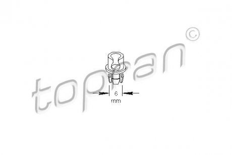 Фіксатор, кріплення молдинга TOPRAN / HANS PRIES 109034