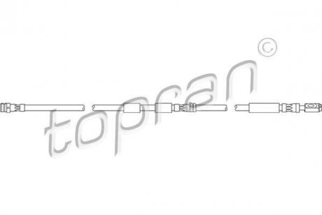 Тормозной шланг TOPRAN TOPRAN / HANS PRIES 110 393