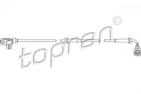 Датчик частоти обертання колеса TOPRAN / HANS PRIES 110490 (фото 1)