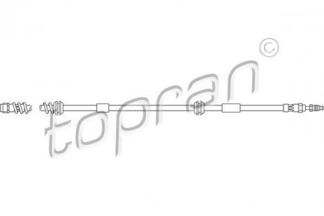 Тормозной шланг TOPRAN / HANS PRIES 111 058 (фото 1)