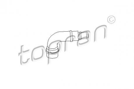 Патрубок (система ВКГ) TOPRAN / HANS PRIES 111 158 (фото 1)
