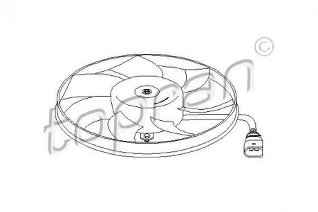 Вентилятор, охлаждение двигателя TOPRAN / HANS PRIES 111284