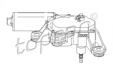 Двигун склоочисника TOPRAN / HANS PRIES 111300