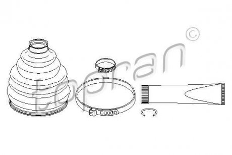Пильовик привідного валу (набір) TOPRAN / HANS PRIES 111667