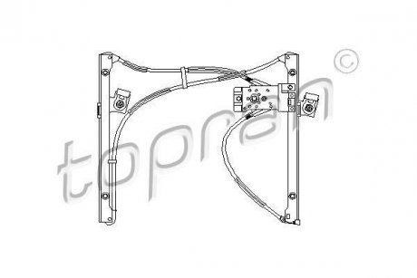 Подъемное устройство для окон TOPRAN / HANS PRIES 111 707