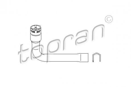 Шланг радіатора (система охолодження) TOPRAN / HANS PRIES 111 975 (фото 1)