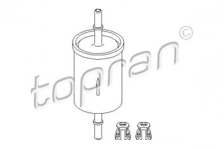Топливный фильтр TOPRAN / HANS PRIES 201 622 (фото 1)