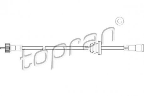 Тросик спідометра TOPRAN / HANS PRIES 202218 (фото 1)