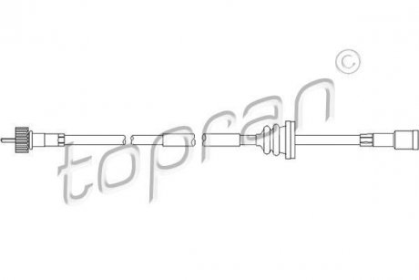 Тросик спідометра TOPRAN / HANS PRIES 202223 (фото 1)