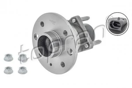 Маточина колеса задн OPEL ASTRA F, ASTRA F CLASSIC, ASTRA F/KOMBI, ASTRA G, ASTRA G CLASSIC, ASTRA G/KOMBI, COMBO TOUR, COMBO/MINIVAN, CORSA C, KADETT E, KADETT E COMBO 1.2-2.5 08.84- TOPRAN / HANS PRIES 202440