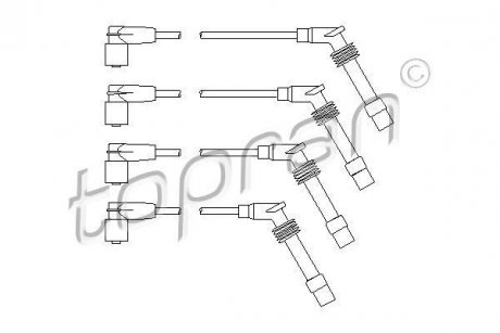 Проволока зажигания, набор TOPRAN / HANS PRIES 202531