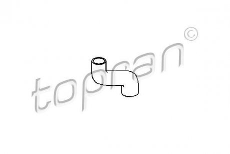 Шланг радиатора TOPRAN / HANS PRIES 205721 (фото 1)