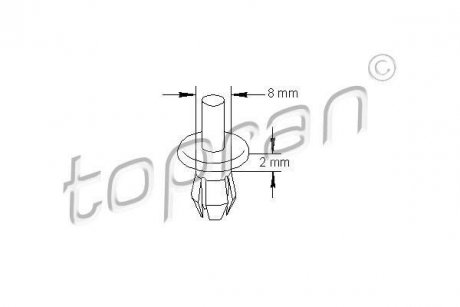 Заклепка розпірна TOPRAN / HANS PRIES 205797 (фото 1)