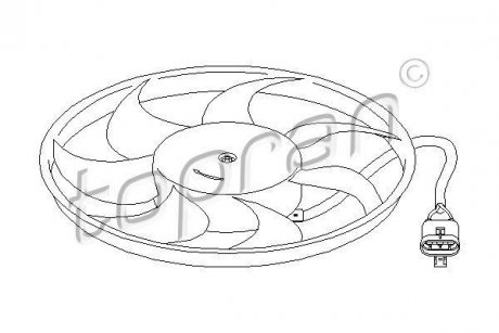 Вентилятор радиатора TOPRAN / HANS PRIES 207210