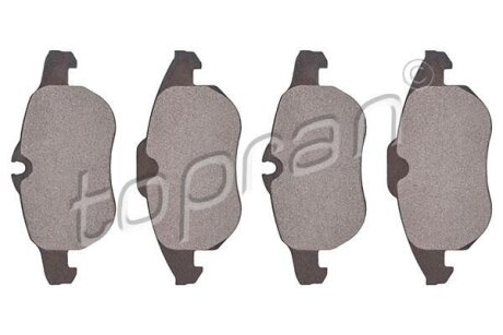 Комплект гальмівних накладок, дискове гальмо TOPRAN / HANS PRIES 207473