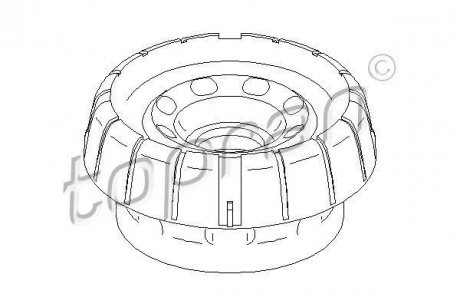 Опора стійка амортизатора TOPRAN / HANS PRIES 207501
