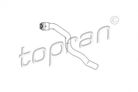 Патрубок системи охолодження TOPRAN / HANS PRIES 207 684
