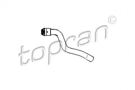 Шланг радиатора TOPRAN / HANS PRIES 207 685 (фото 1)