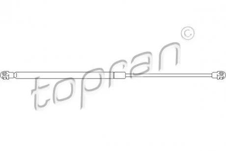 Газова пружина, кришка багажника TOPRAN / HANS PRIES 301 026