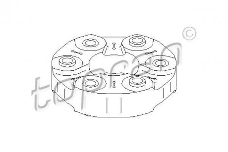 Шарнір продольного валу TOPRAN / HANS PRIES 302407 (фото 1)