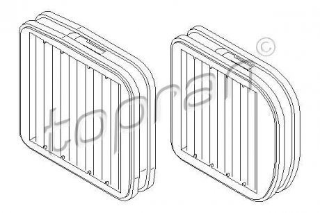 Фильтр воздуха (салона) TOPRAN / HANS PRIES 400209