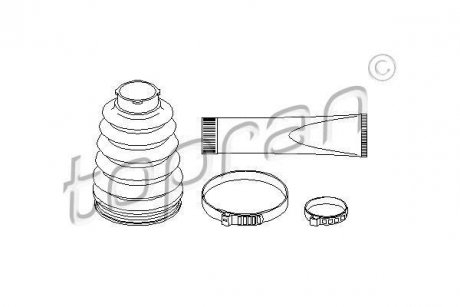 Набір пильовиків гумових TOPRAN / HANS PRIES 400729