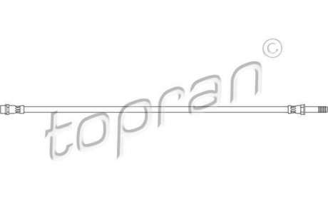 Тормозной шланг задний на спарку Sprinter М10 L=550 мм, TOPRAN / HANS PRIES 401065 (фото 1)