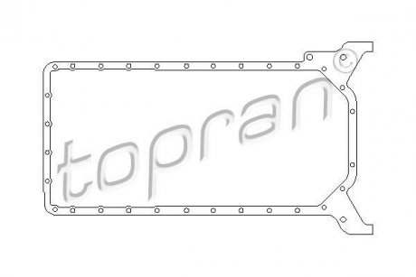 Прокладка, маслянный поддон TOPRAN / HANS PRIES 401 220