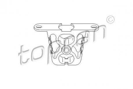 Кронштейн, глушитель TOPRAN / HANS PRIES 500182