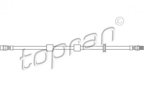 Шланг тормозной TOPRAN / HANS PRIES 500199