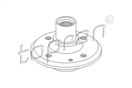 Ступиця колеса TOPRAN / HANS PRIES 500358 (фото 1)