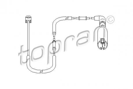 Датчик, износ тормозных колодок TOPRAN / HANS PRIES 500 660