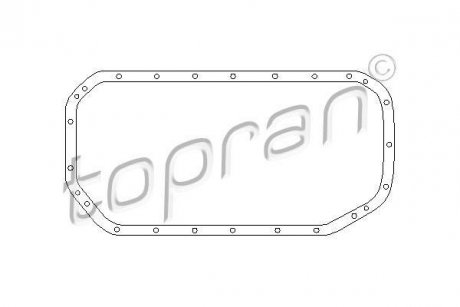 Прокладка масляного піддону TOPRAN / HANS PRIES 500 777 (фото 1)