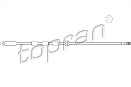 Шланг тормозной TOPRAN / HANS PRIES 501130 (фото 1)