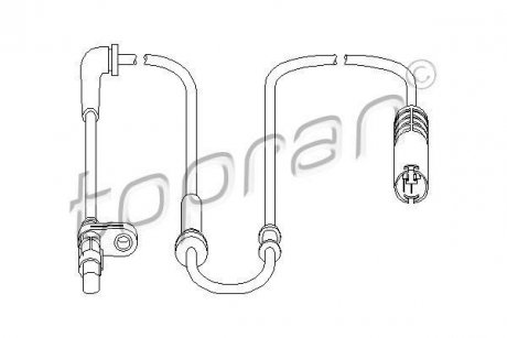 Датчик частоти обертання колеса TOPRAN / HANS PRIES 501458 (фото 1)