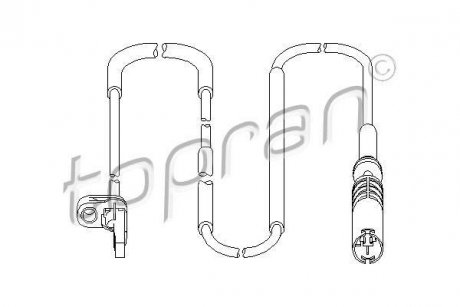 Датчик частоты вращения колеса TOPRAN / HANS PRIES 501461 (фото 1)