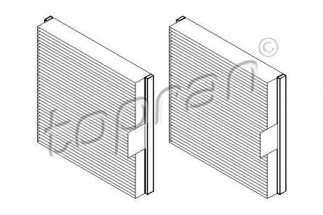 Фильтр воздуха (салона) TOPRAN / HANS PRIES 700489