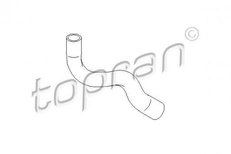 Шланг радиатора TOPRAN / HANS PRIES 700 498 (фото 1)