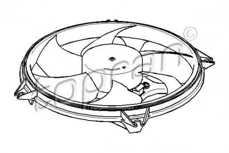 Вентилятор радіатора охолоджування TOPRAN / HANS PRIES 721538