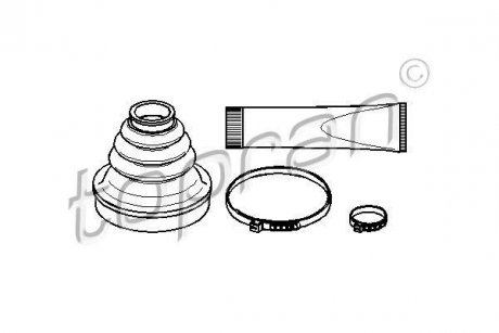 Пильовик привідного валу (набір) TOPRAN / HANS PRIES 722464 (фото 1)