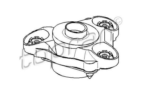Подушка амортизатора передн Лів CITROEN JUMPER II, JUMPER III PEUGEOT BOXER 2.0-3.0D 12.01- TOPRAN / HANS PRIES 722813